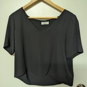 Black babaton V neck blouse